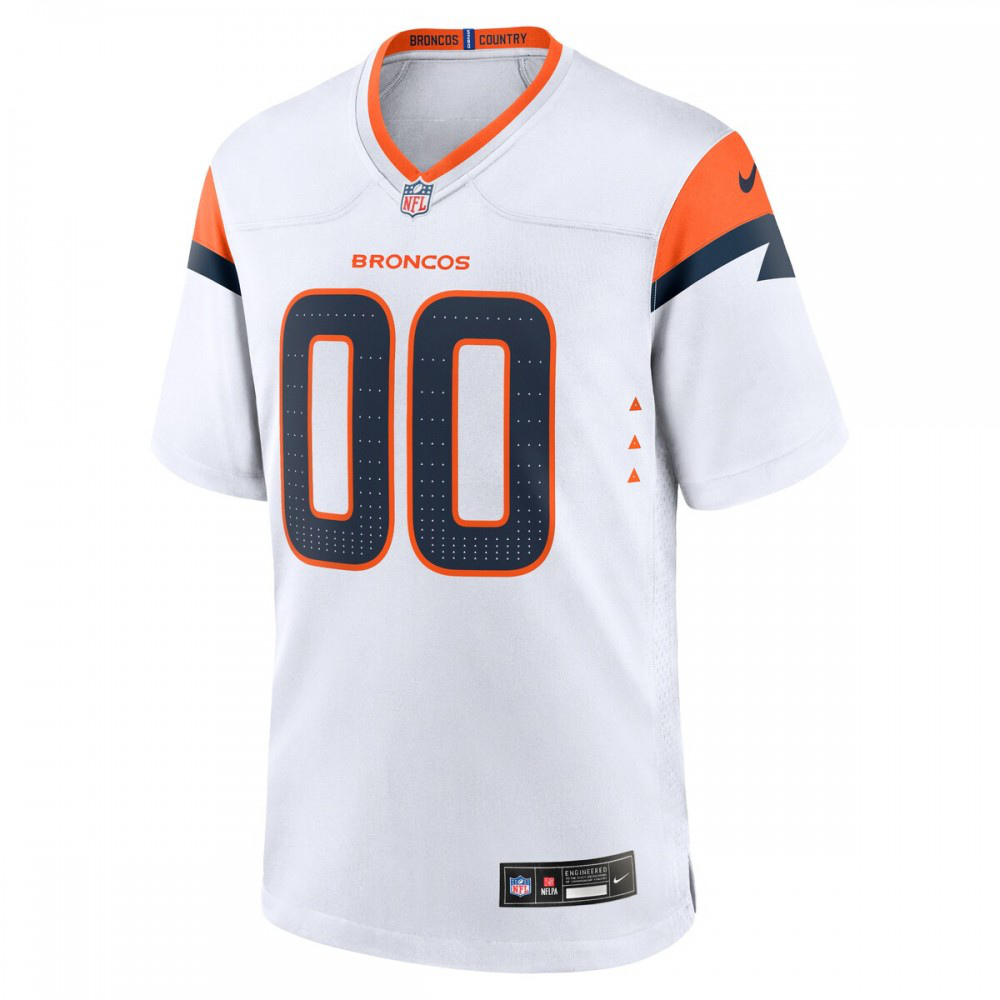 Denver Broncos Nike Custom Game Jersey - White-Profan Arena